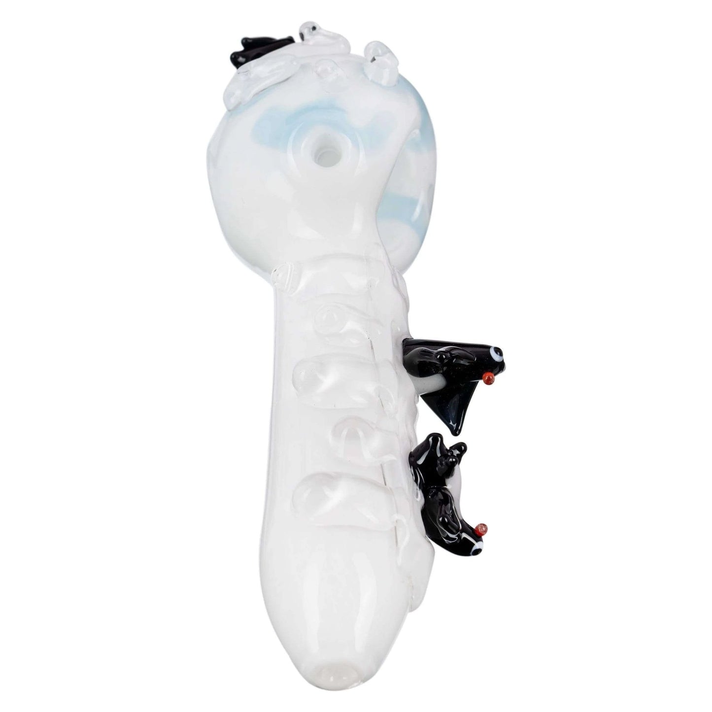 Empire Glassworks Small "Icy Penguins" Hand Pipe ❄️🐧
