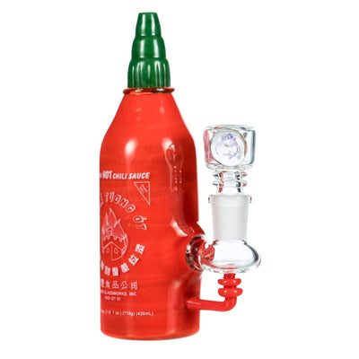 Empire Glassworks Sriracha Bottle Bong by Empire Glassworks | Mission Dispensary