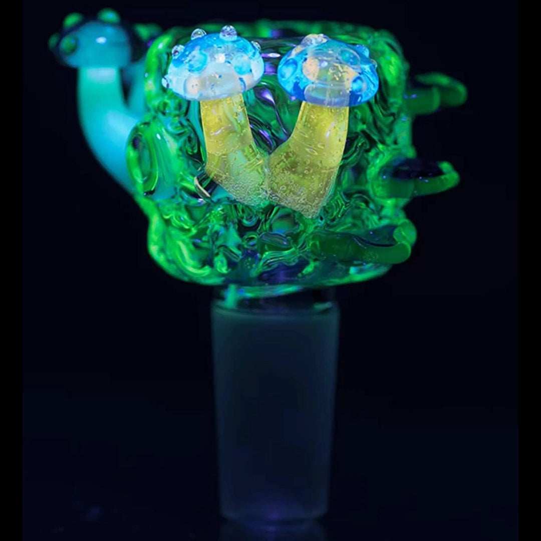 Empire Glassworks “Cozmic Critters” UV Reactive Bowl Piece by Empire Glassworks | Mission Dispensary