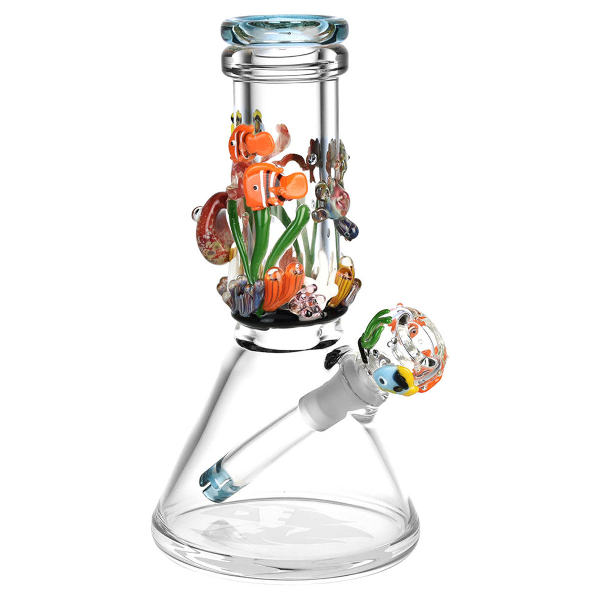 Empire Glassworks 8” Under the Sea Baby Beaker Bong 🐙 by Empire Glassworks | Mission Dispensary
