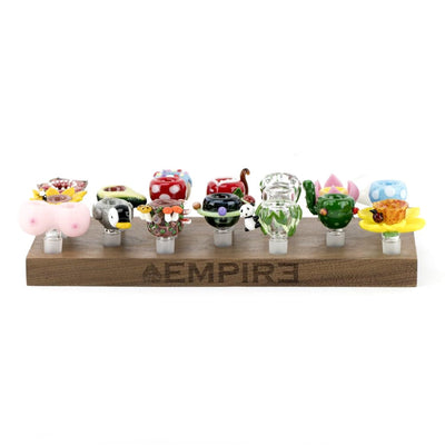 Empire Glassworks Wooden Bowl Display Piece by Empire Glassworks | Mission Dispensary