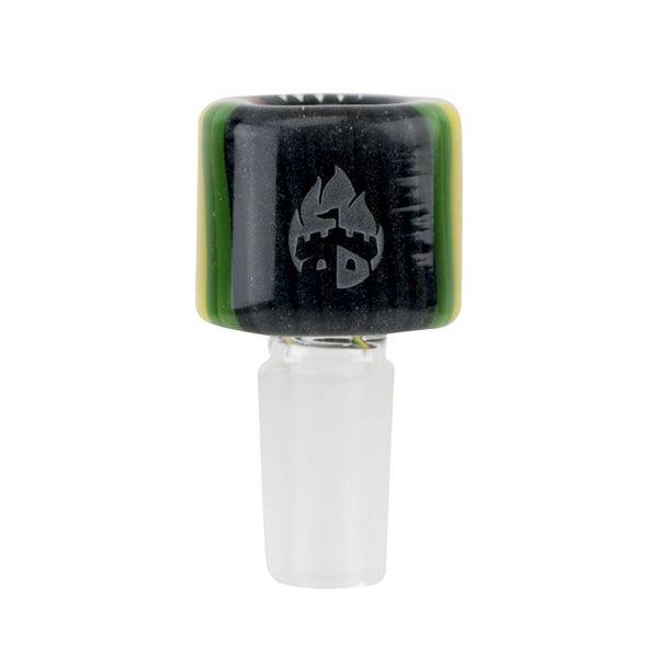 Empire Glassworks Steel Rasta Bowl Piece by Empire Glassworks | Mission Dispensary