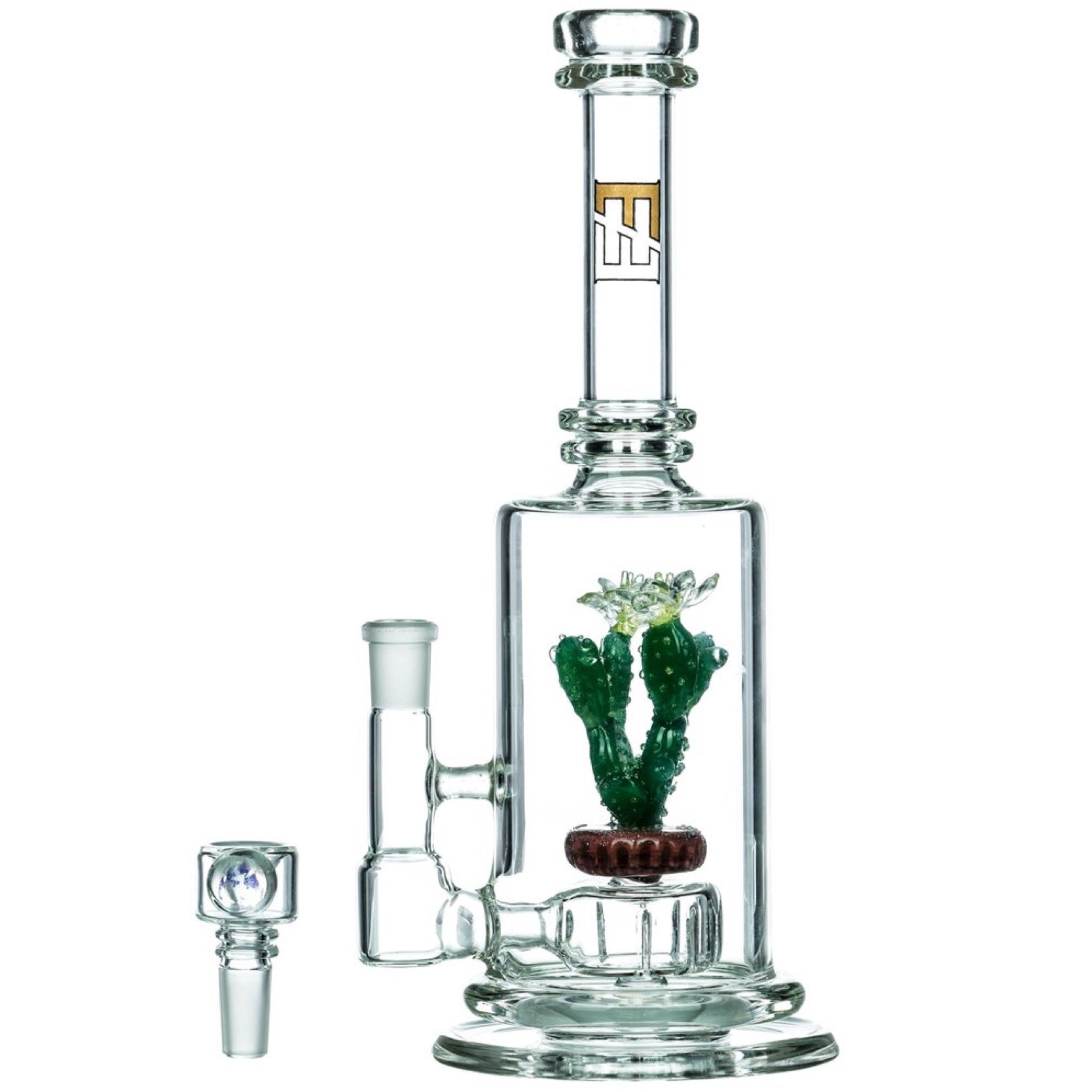 Empire Glassworks "Bioluminescent Cactus" Bong 🌵☀️ 