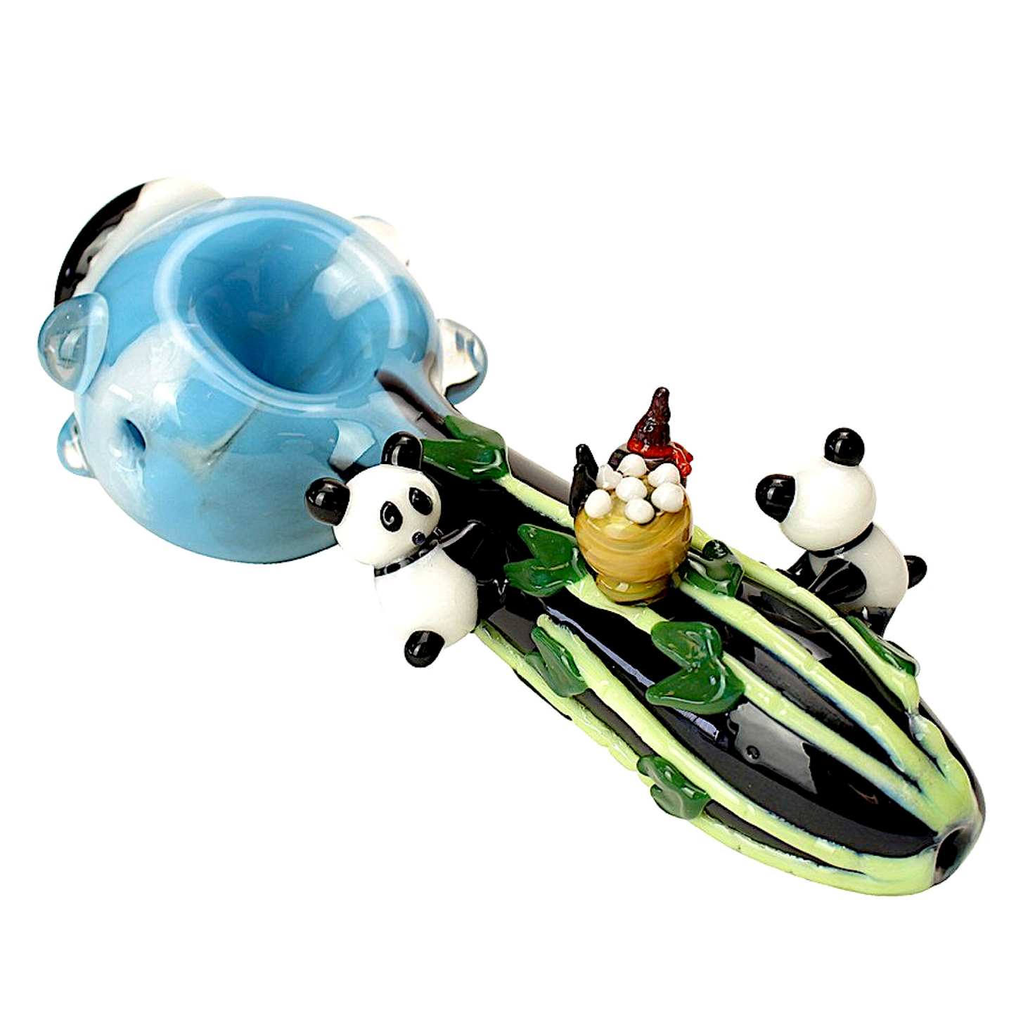 Empire Glassworks “Climbing Pandas” Hand Pipe 🐼 by Empire Glassworks | Mission Dispensary
