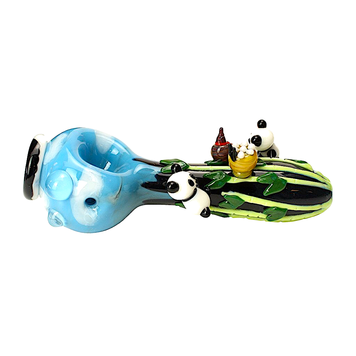 Empire Glassworks “Climbing Pandas” Hand Pipe 🐼 by Empire Glassworks | Mission Dispensary