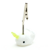 Empire Glassworks Cozmic Narwhal Roach Clip 🐳