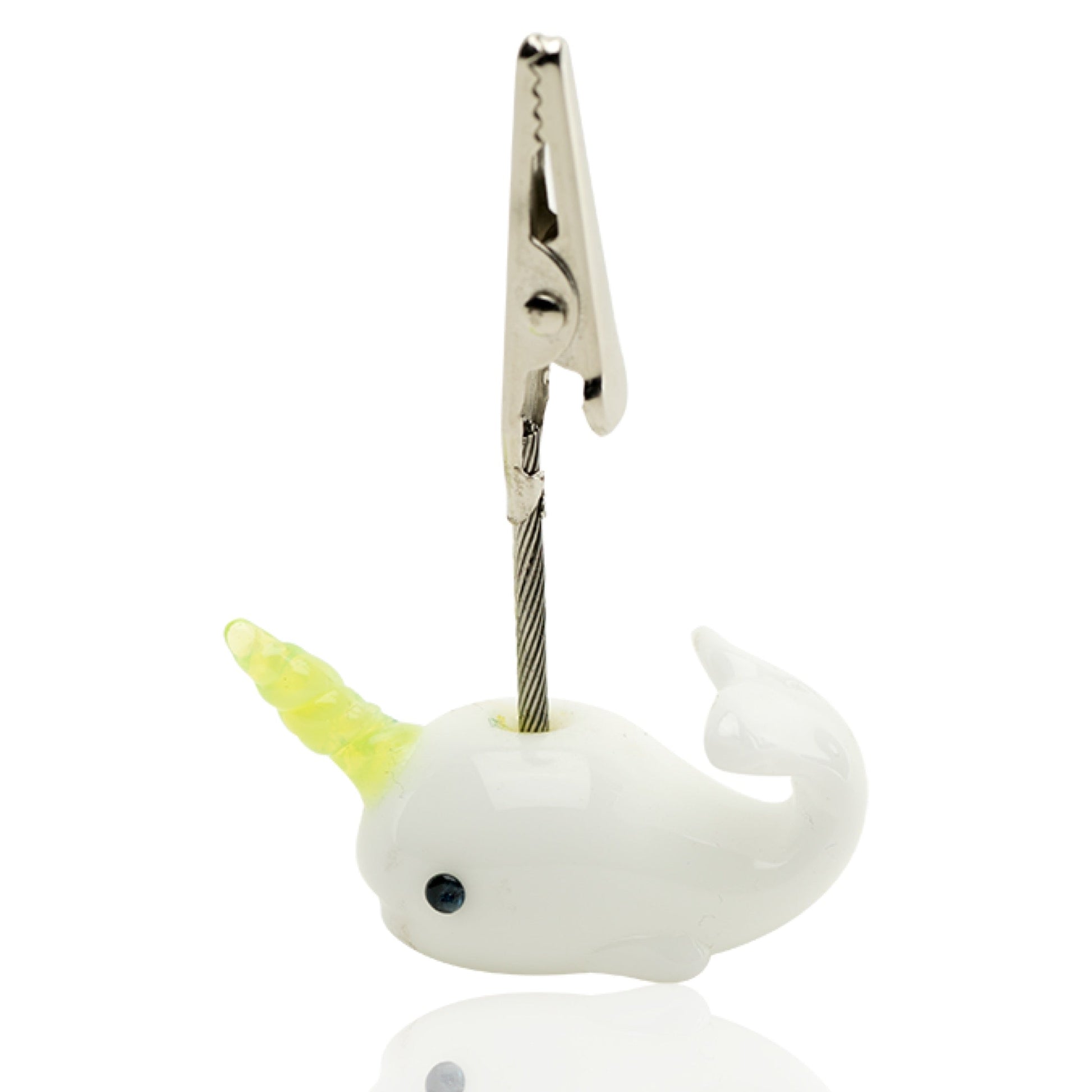 Empire Glassworks Cozmic Narwhal Roach Clip 🐳 by Empire Glassworks | Mission Dispensary