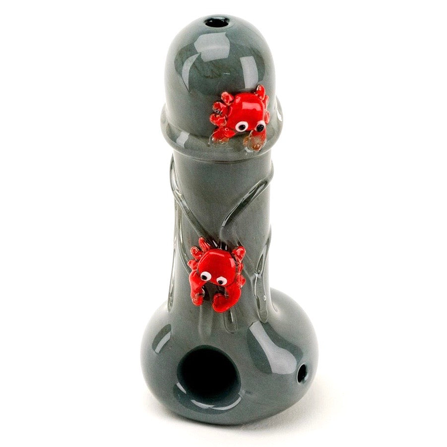 Empire Glassworks Crabby Penis Hand Pipe 🦀 