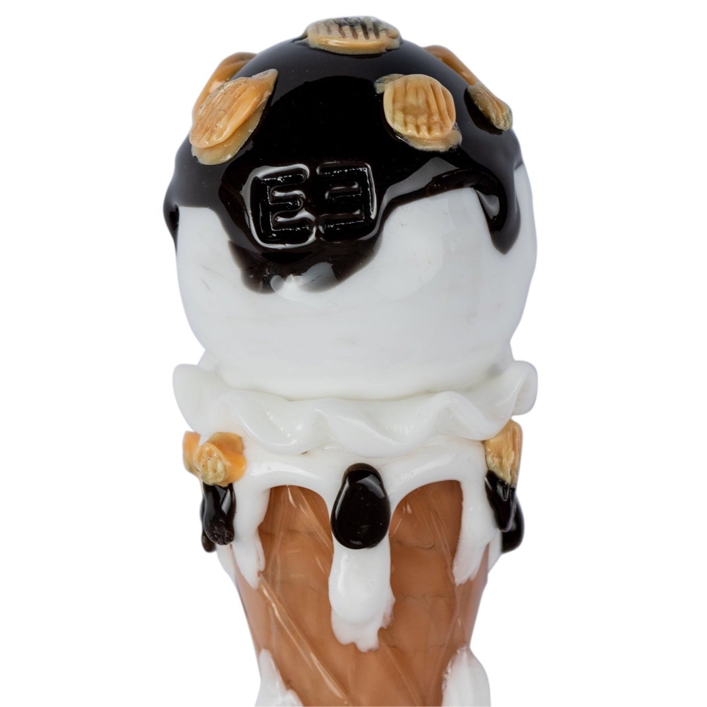 Empire Glassworks Hazel-Nug Ice Cream Cone Hand Pipe 