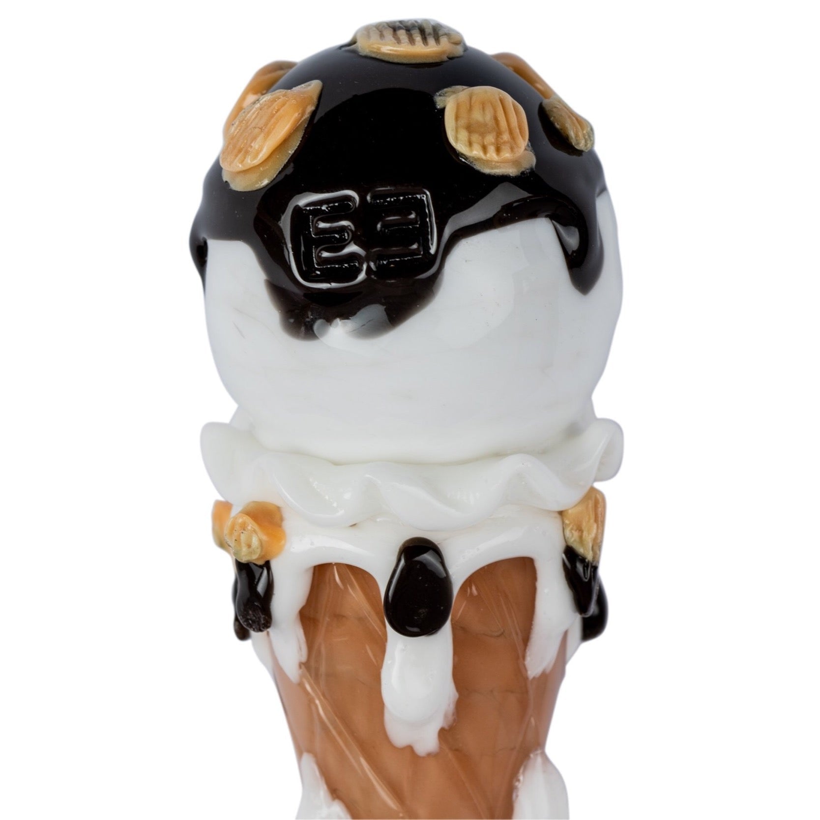 Empire Glassworks Hazel-Nug Ice Cream Cone Hand Pipe 