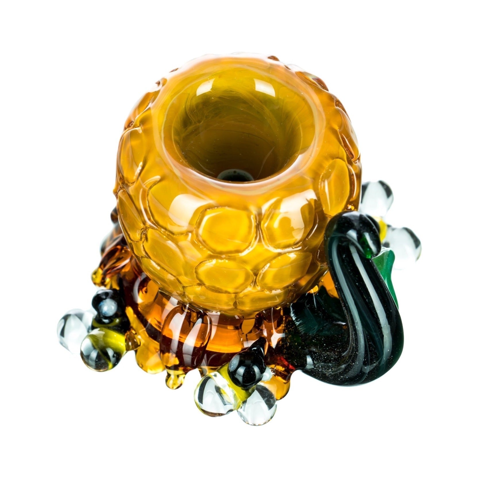 Empire Glassworks Honeycomb Beehive Glass Bowl by Empire Glassworks | Mission Dispensary