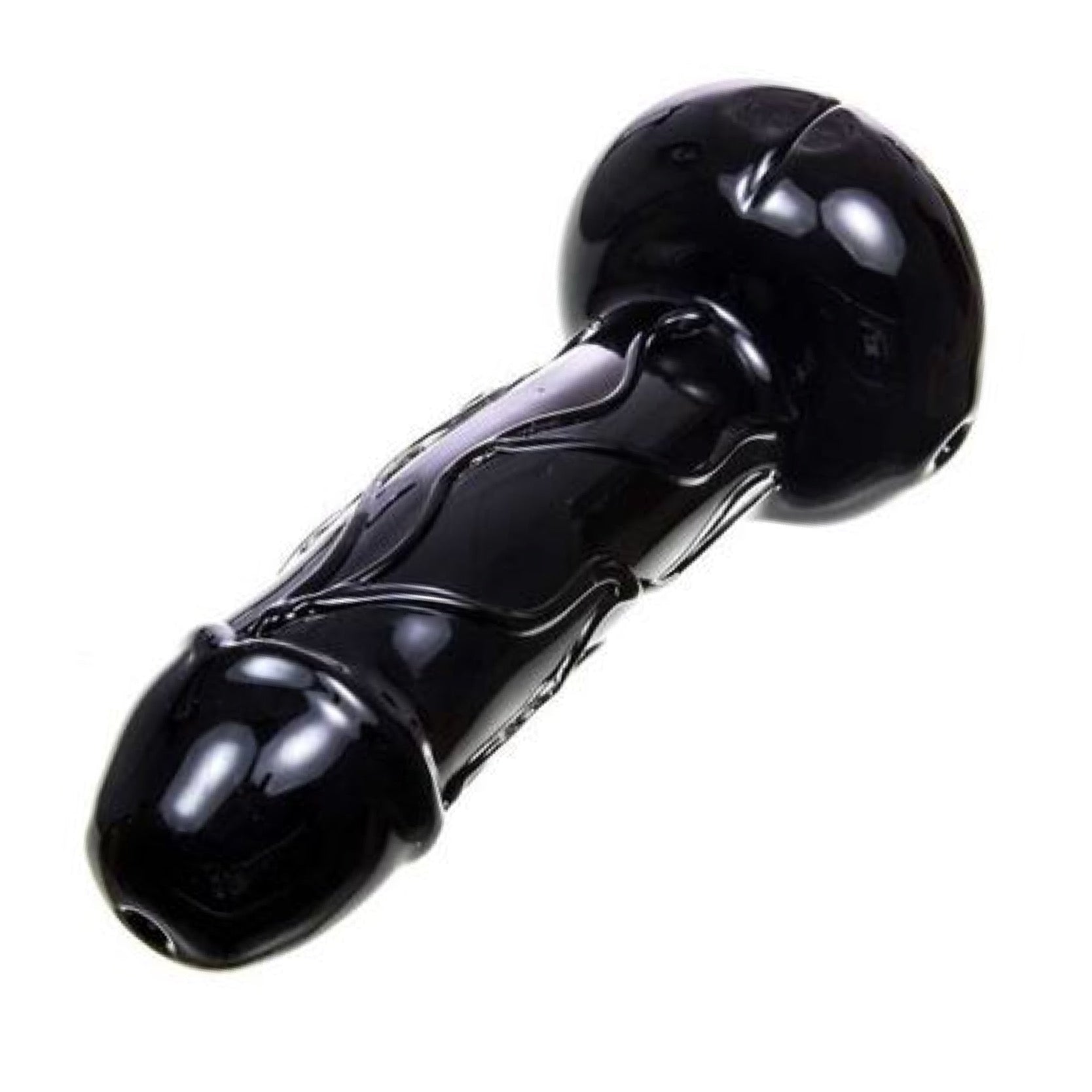 Empire Glassworks Large Black Penis Hand Pipe 