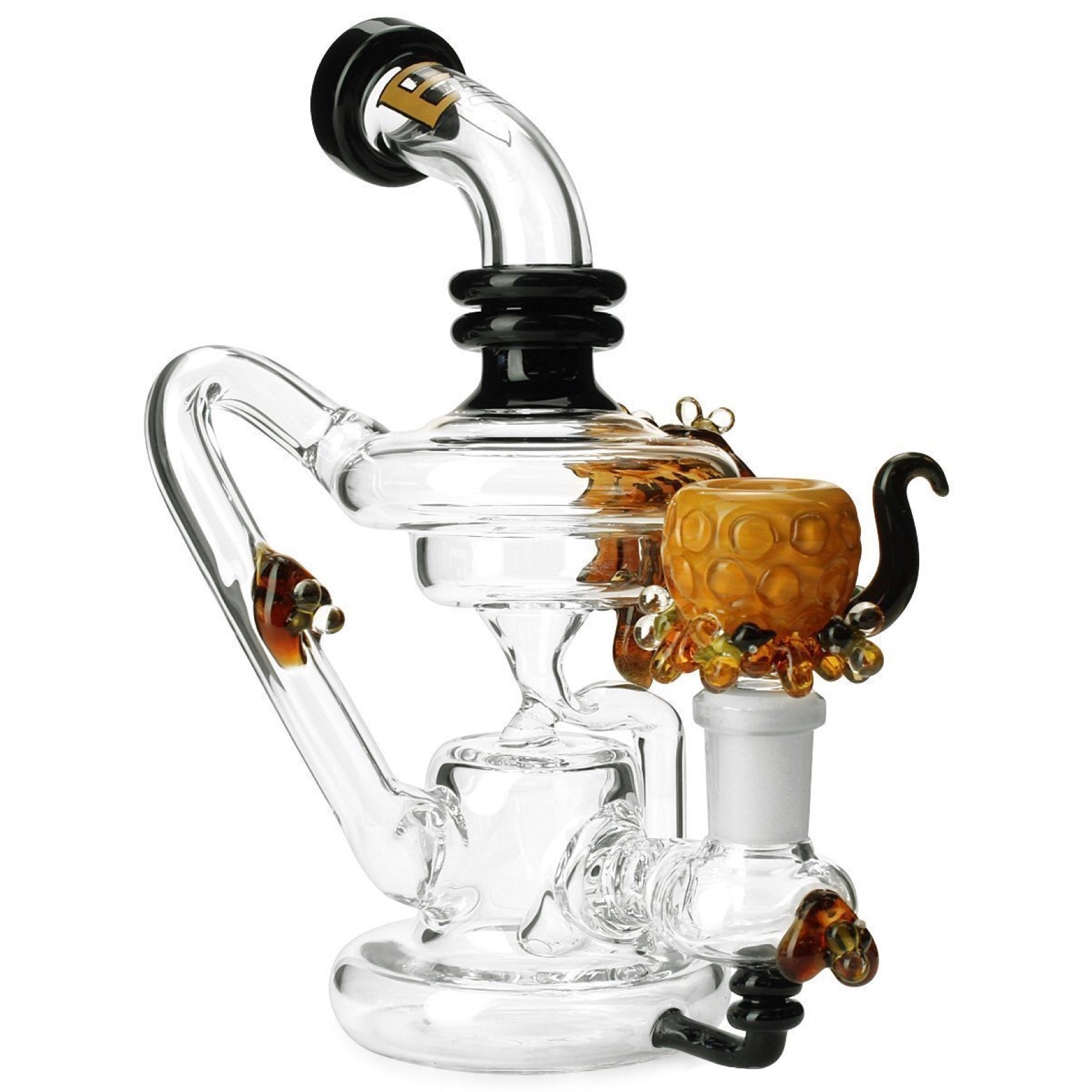 Empire Glassworks Mini Beehive Recycler Bong 🐝 by Empire Glassworks | Mission Dispensary