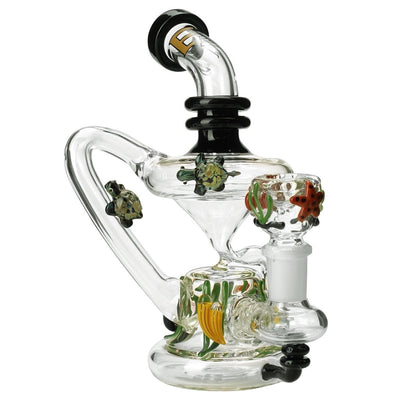 Empire Glassworks East Australian Current Mini Recycler Bong 🐠 by Empire Glassworks | Mission Dispensary
