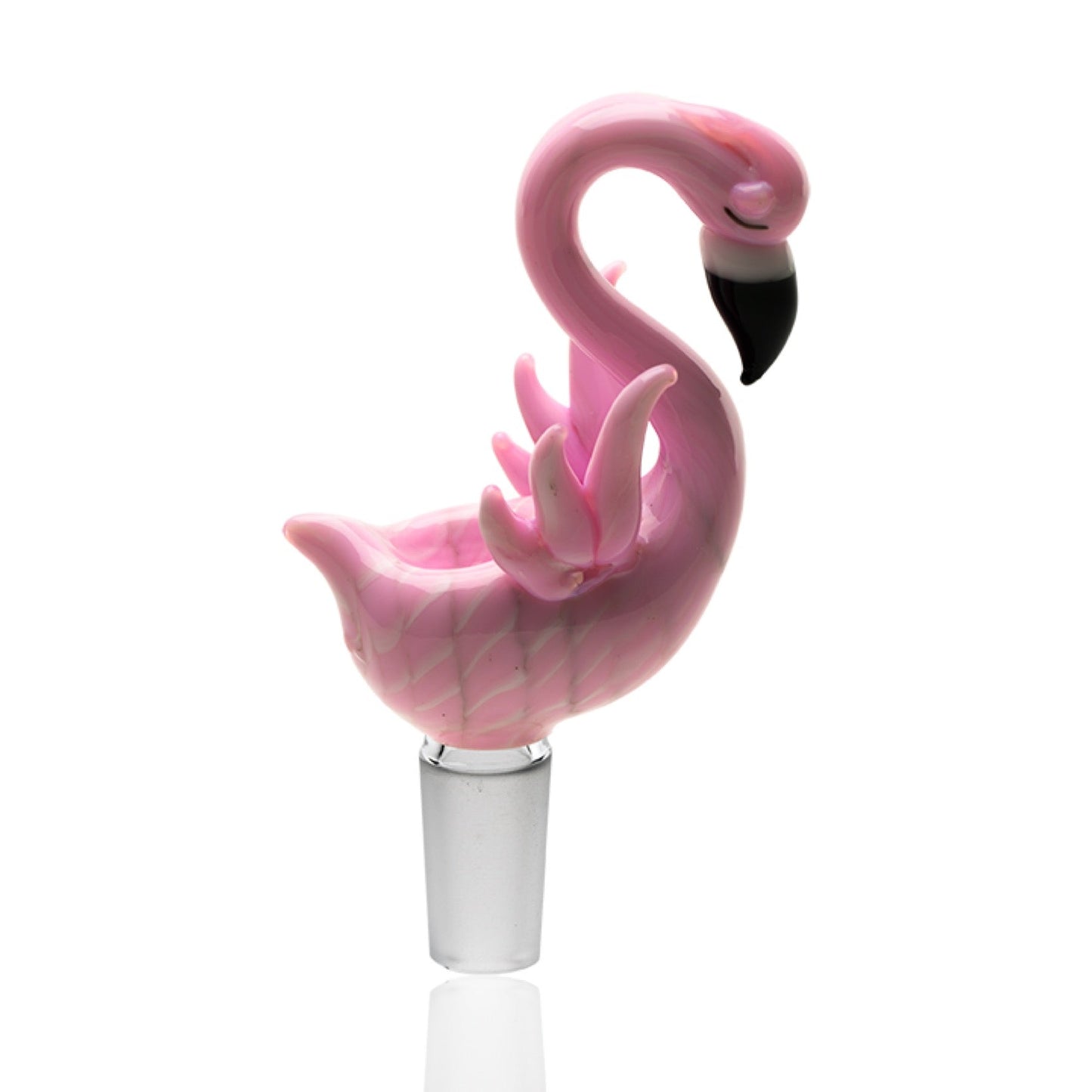 Empire Glassworks Pink Flamingo Bowl Piece by Empire Glassworks | Mission Dispensary
