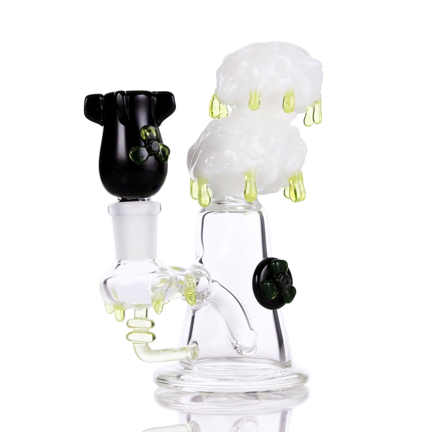 Empire Glassworks 6” Radioactive Cloud Bong w. Nuke Bowl 