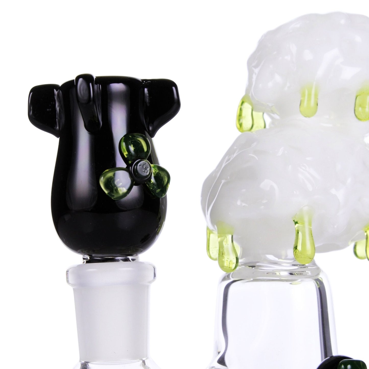 Empire Glassworks 6” Radioactive Cloud Bong w. Nuke Bowl 