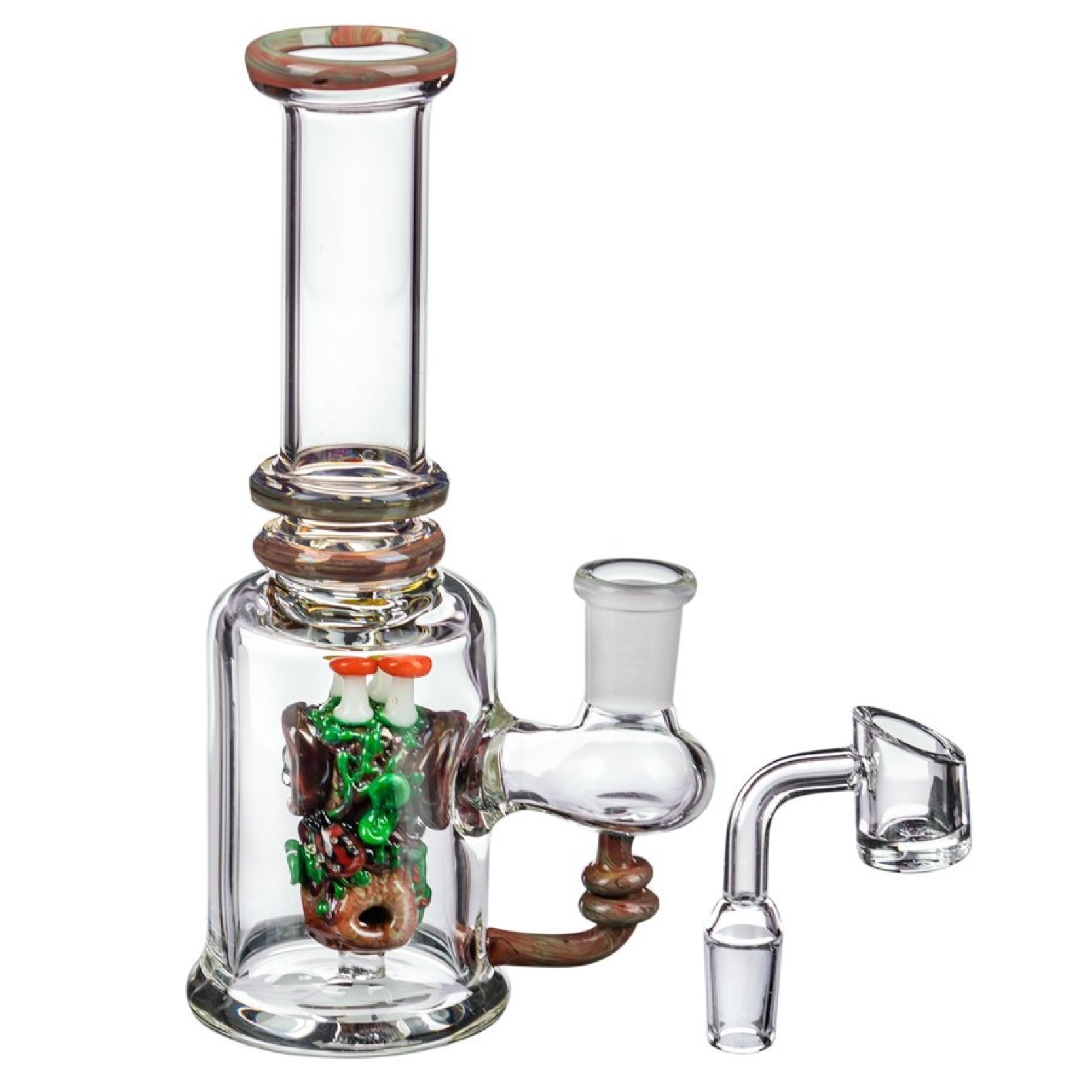 Empire Glassworks “Renew the Redwoods” UV Mini Beaker Bong 🌲 by Empire Glassworks | Mission Dispensary