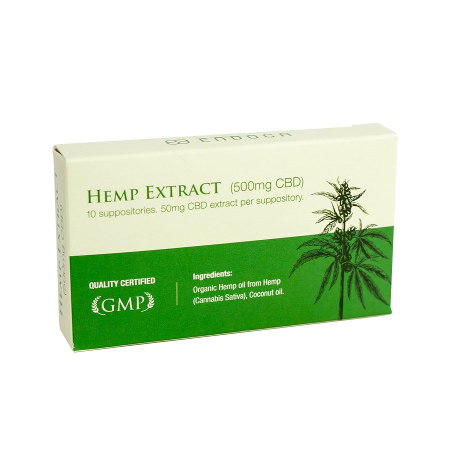 Endoca Hemp CBD Suppository (50mg CBD each)