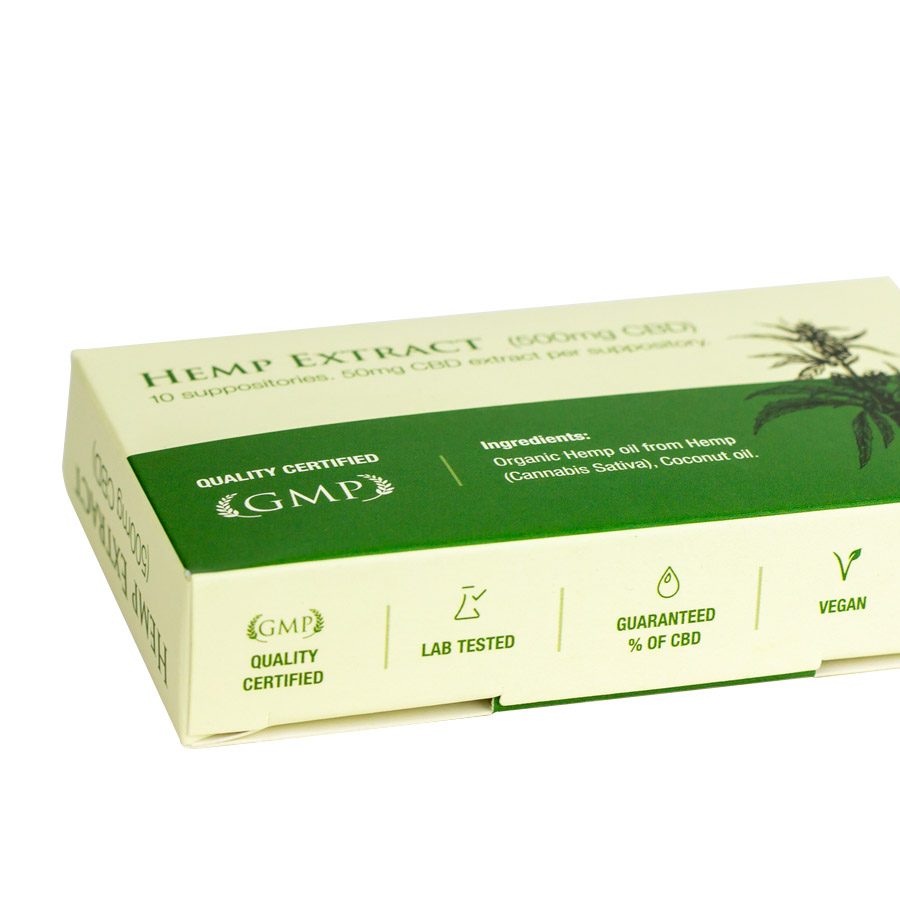 Endoca Hemp CBD Suppository (50mg CBD each)