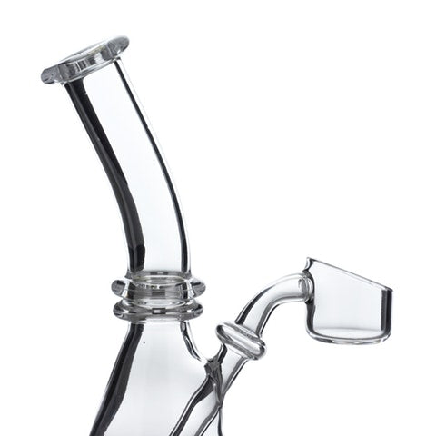 "Solid Quartz Shortie" Mini Beaker Rig 