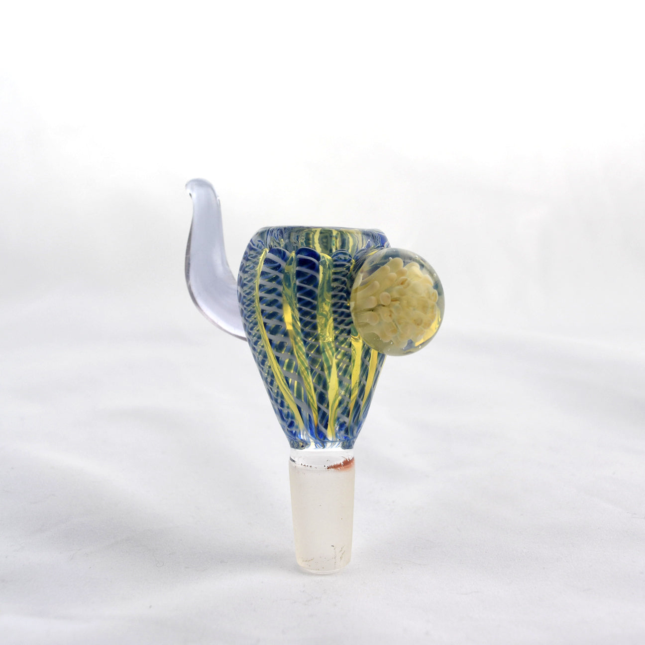 Fumed Glass “Viking Horn” Bowl Piece by Mission Dispensary | Mission Dispensary