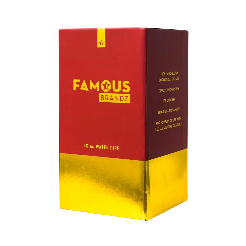 Famous Designs Surrender 10” Straight Tube Rig by Famous Brandz | Mission Dispensary