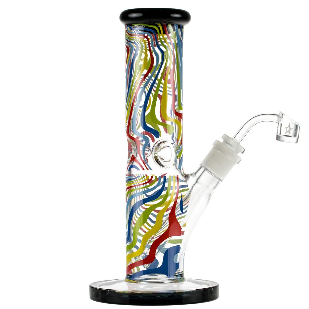Famous Designs Amnesia 10” Straight Tube Rig by Famous Brandz | Mission Dispensary