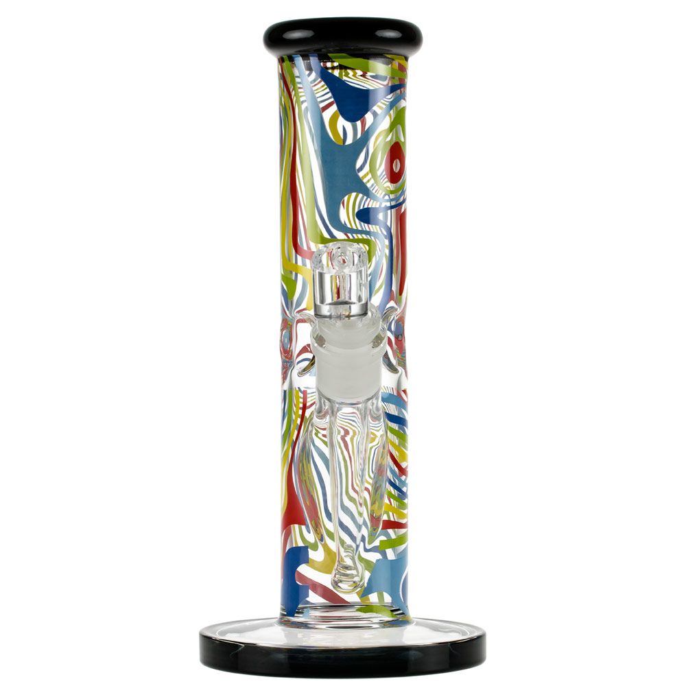 Famous Designs Amnesia 10” Straight Tube Rig by Famous Brandz | Mission Dispensary