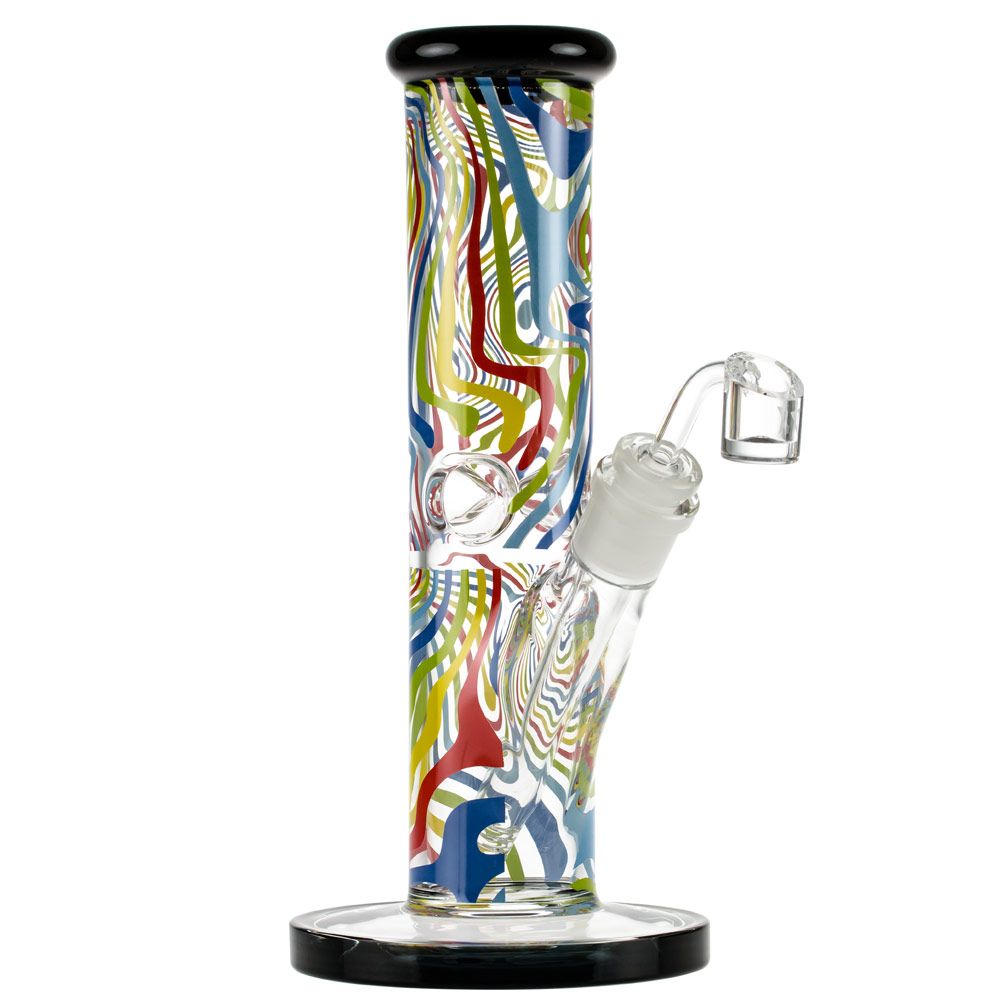 Famous Designs Amnesia 10” Straight Tube Rig by Famous Brandz | Mission Dispensary
