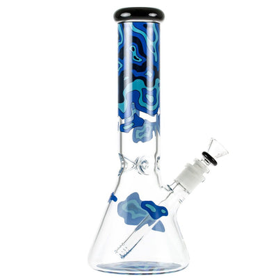 Famous Designs Fabric 12” Glass Beaker Bong by Famous Brandz | Mission Dispensary
