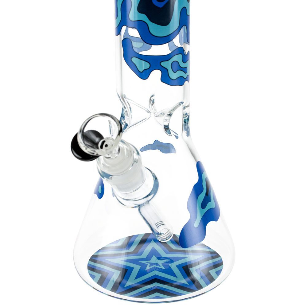 Famous Designs Fabric 12” Glass Beaker Bong by Famous Brandz | Mission Dispensary