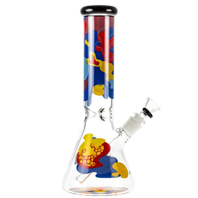 Famous Designs Papaya 12” Glass Beaker Bong by Famous Brandz | Mission Dispensary