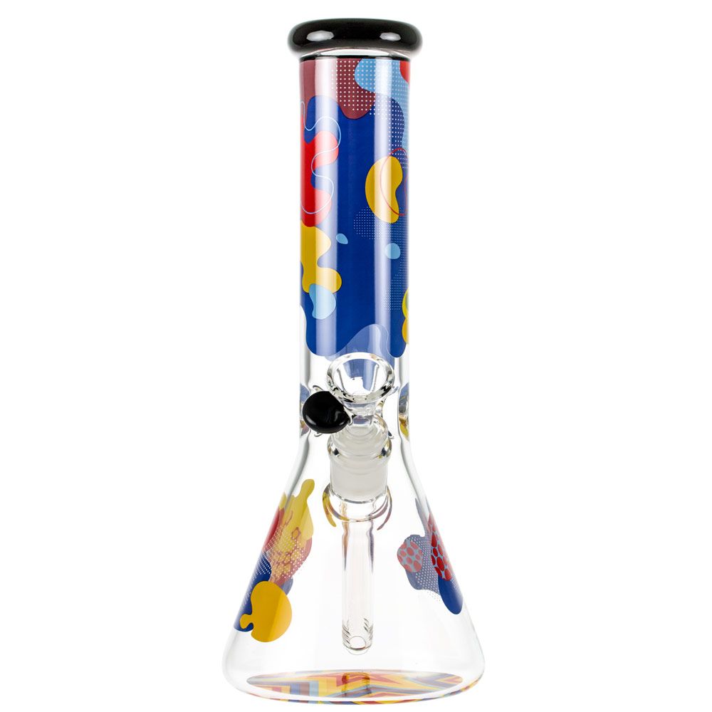 Famous Designs Papaya 12” Glass Beaker Bong by Famous Brandz | Mission Dispensary