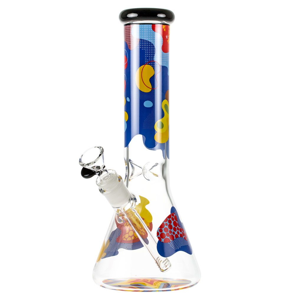 Famous Designs Papaya 12” Glass Beaker Bong by Famous Brandz | Mission Dispensary