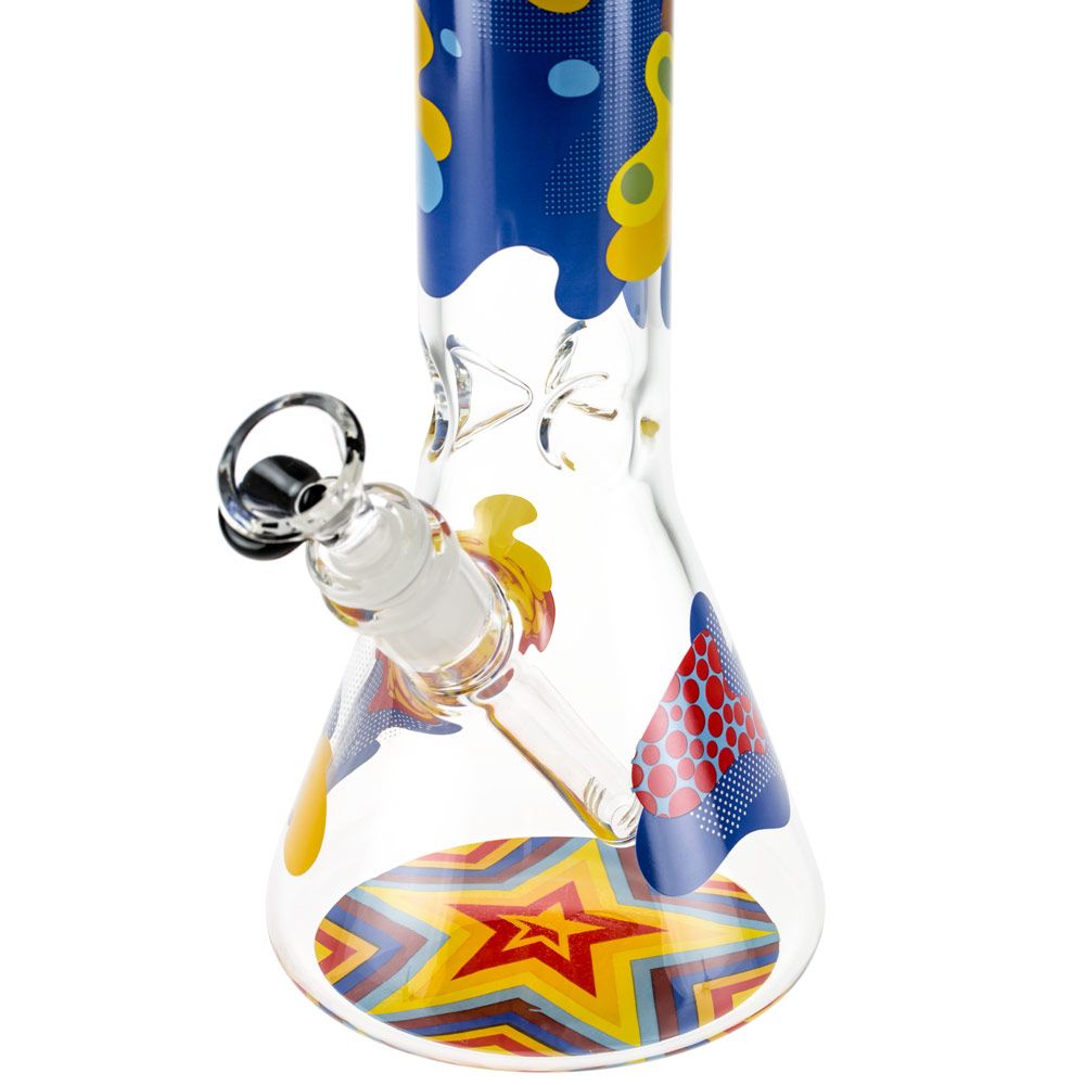 Famous Designs Papaya 12” Glass Beaker Bong by Famous Brandz | Mission Dispensary