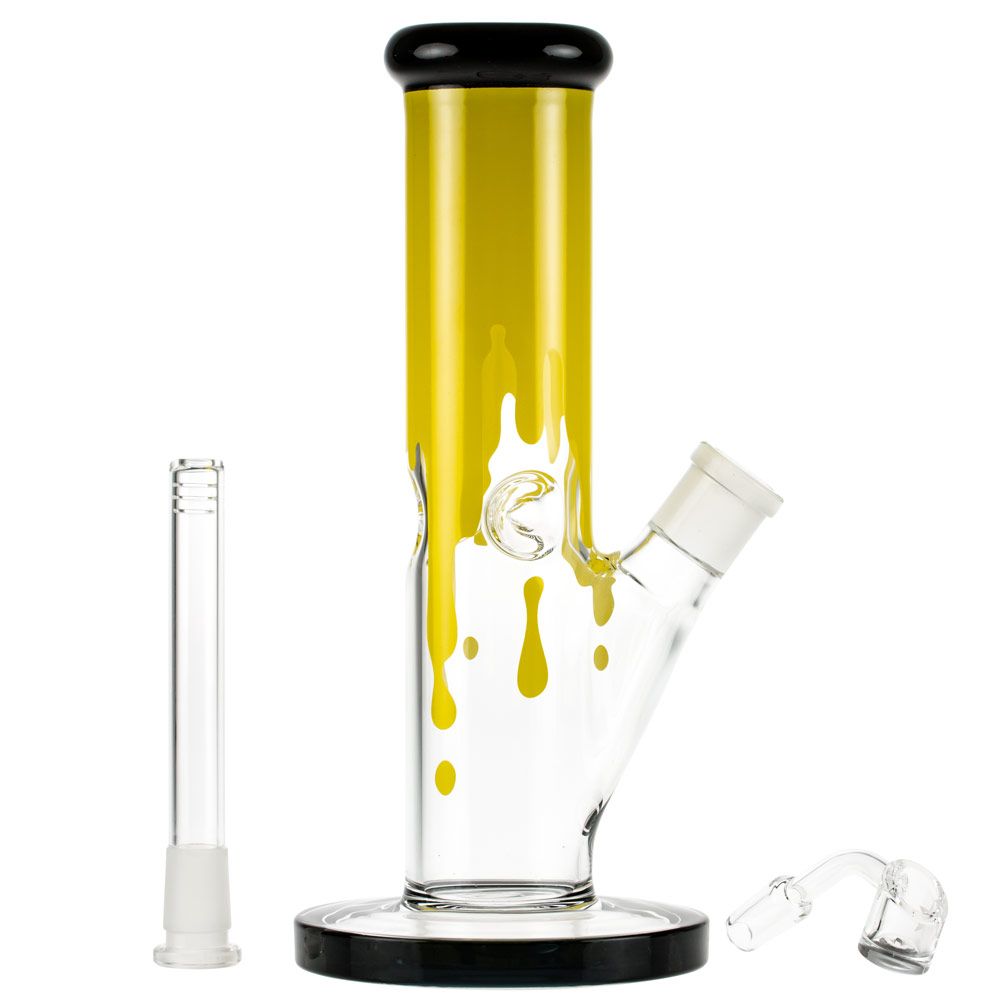 Famous Designs Surrender 10” Straight Tube Rig by Famous Brandz | Mission Dispensary