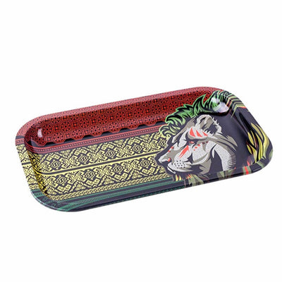 First Earth Lion Metal Rolling Tray - Small by V Syndicate | Mission Dispensary