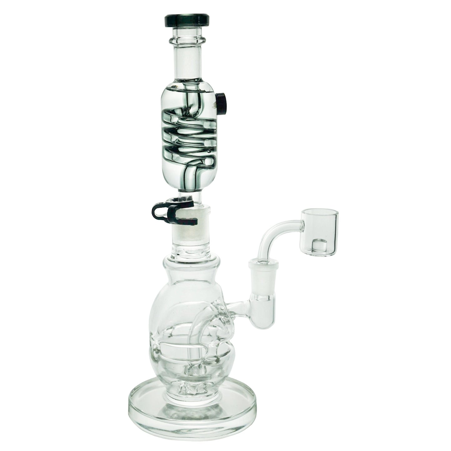Freeze Pipe 11” Freezable Coil Perc Dab Rig by Freeze Pipe | Mission Dispensary