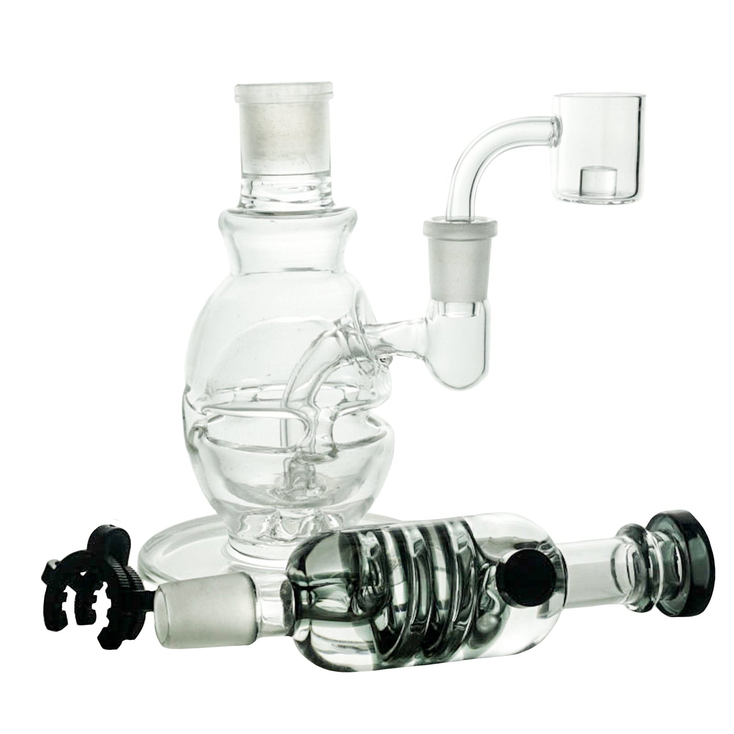 Freeze Pipe 11” Freezable Coil Perc Dab Rig by Freeze Pipe | Mission Dispensary