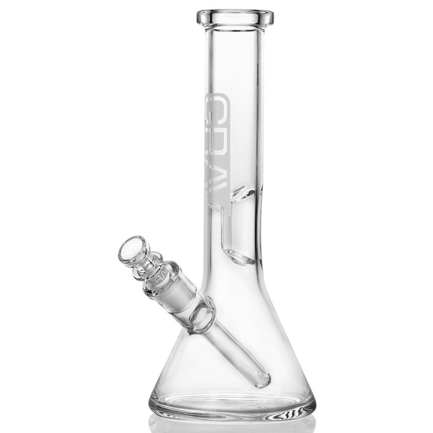 Grav® 8” Beaker Base Water Pipe - Clear by GRAV / Grav Labs | Mission Dispensary