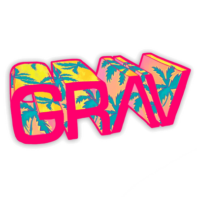 Grav® Large Floral Sticker 🌴 by GRAV / Grav Labs | Mission Dispensary