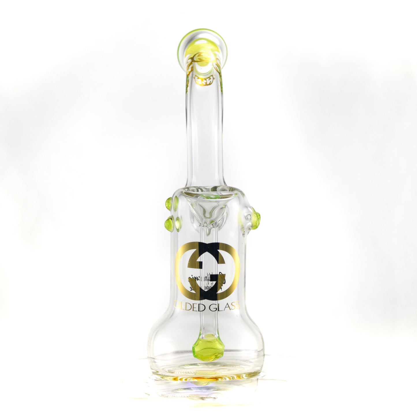 Gilded Glass 24k Sherlock Bubbler by Gilded Glass | Mission Dispensary