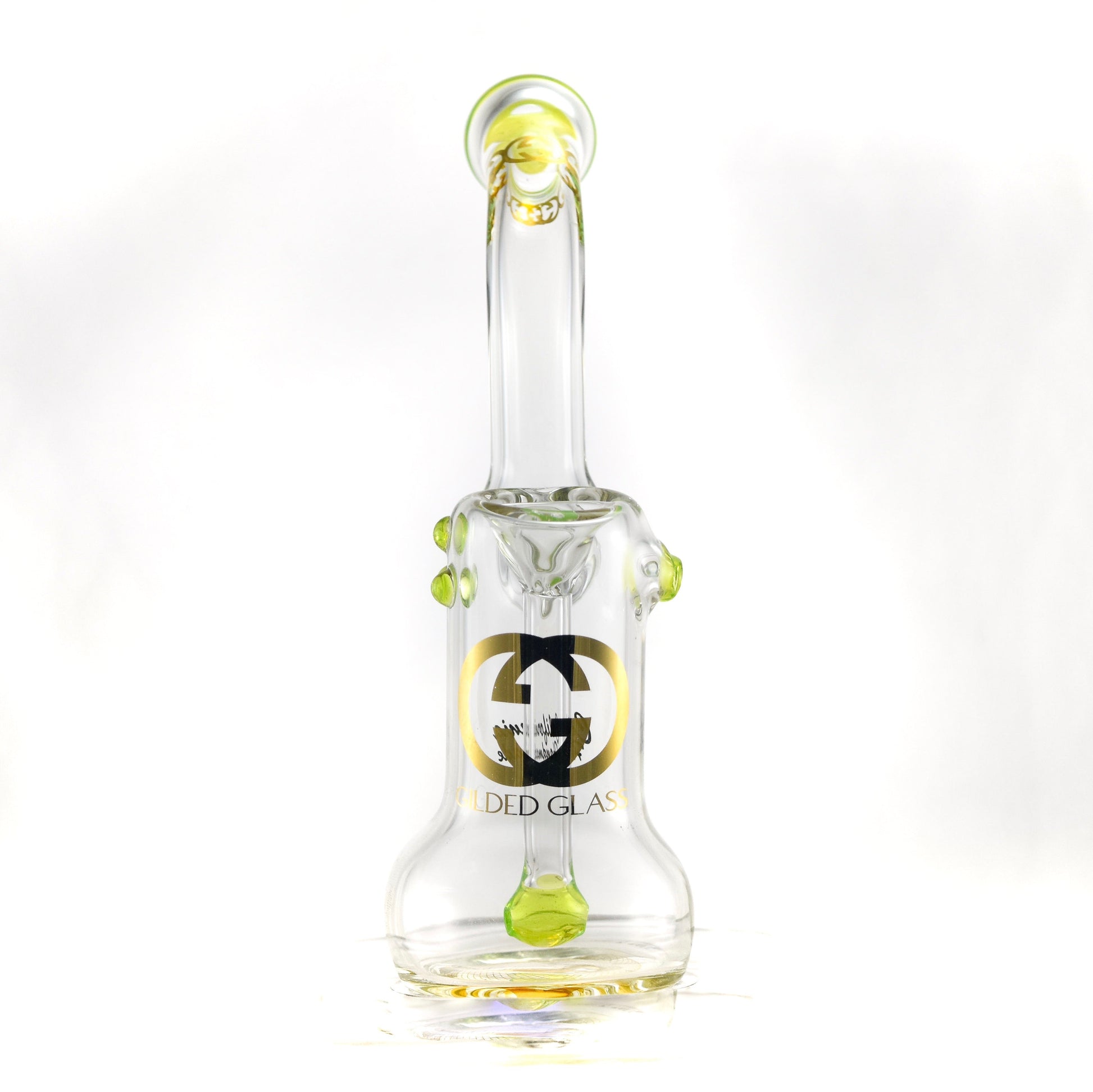 Gilded Glass 24k Sherlock Bubbler by Gilded Glass | Mission Dispensary
