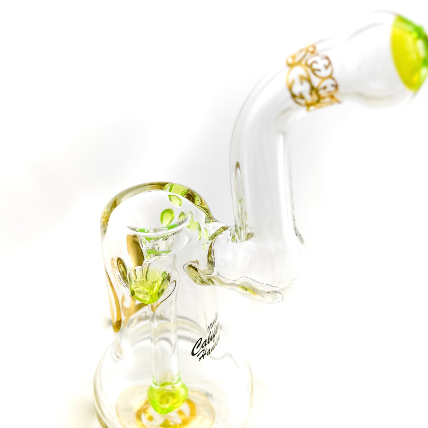 Gilded Glass 24k Sherlock Bubbler by Gilded Glass | Mission Dispensary