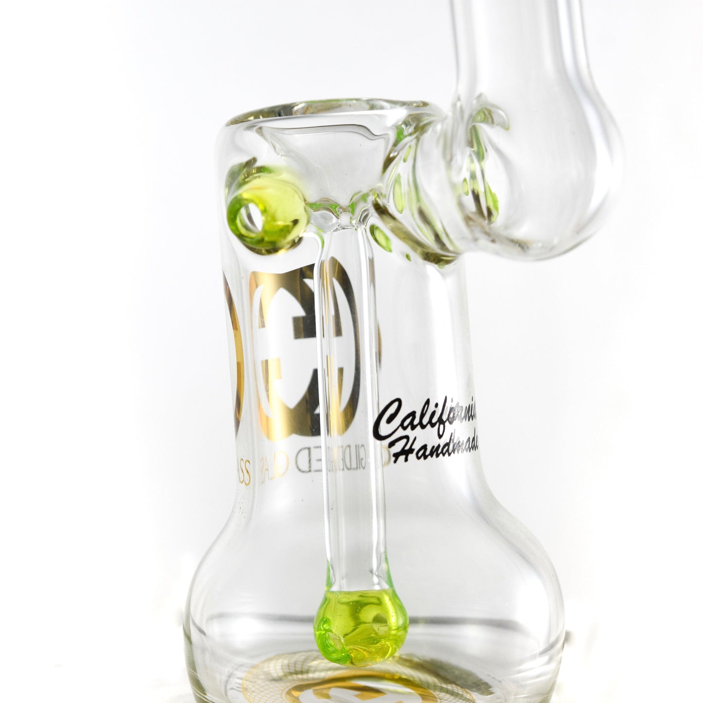 Gilded Glass 24k Sherlock Bubbler by Gilded Glass | Mission Dispensary