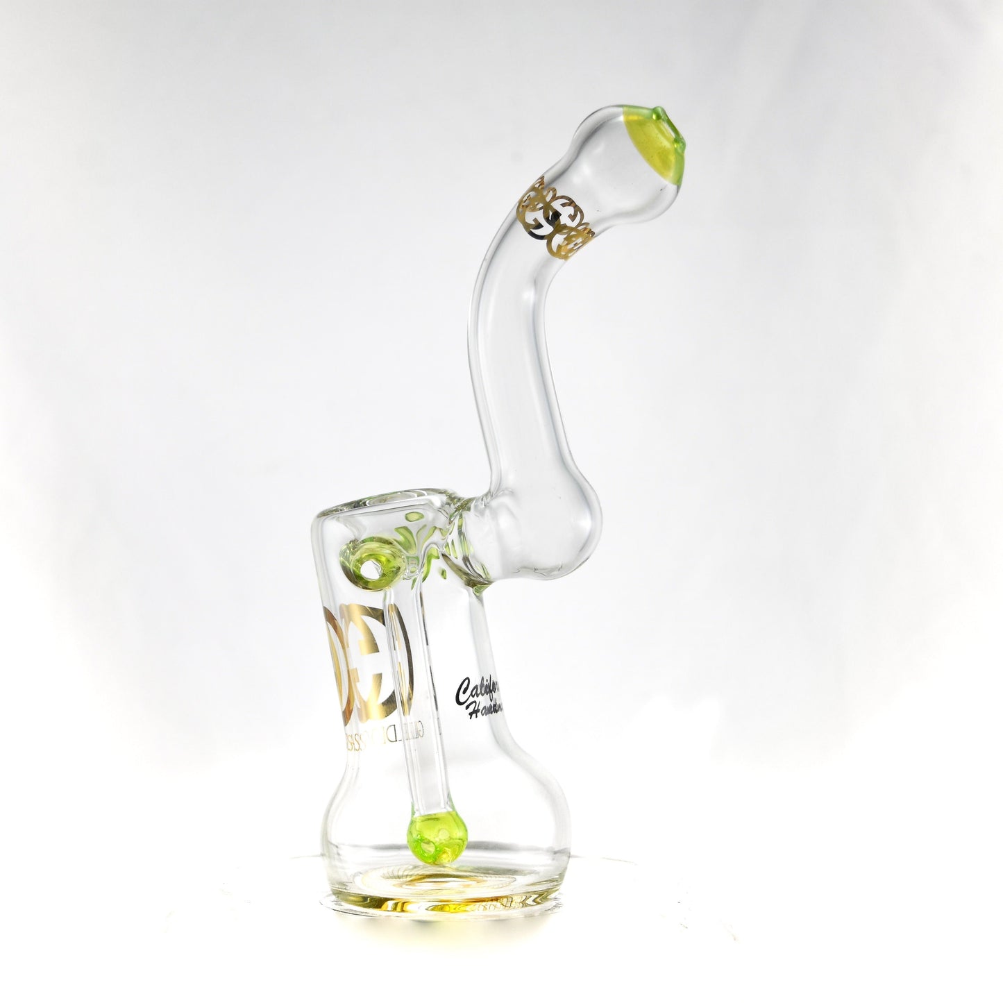 Gilded Glass 24k Sherlock Bubbler by Gilded Glass | Mission Dispensary