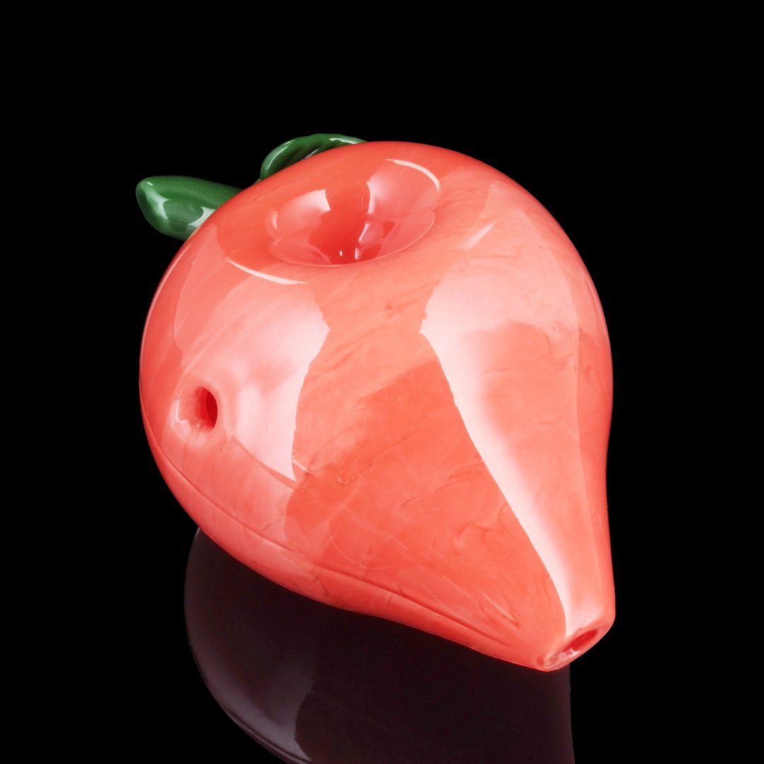 Glassheads “Oh So Keen” Peach Themed Hand Pipe 🍑 