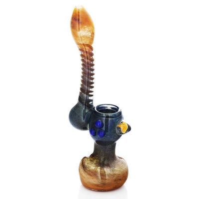 Glassheads 8.5” Inside-Out Frit Glass Sherlock Bubbler 