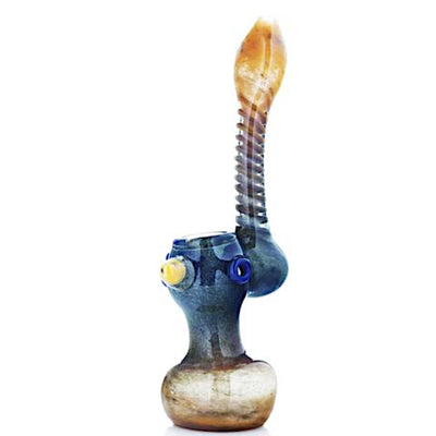 Glassheads 8.5” Inside-Out Frit Glass Sherlock Bubbler 